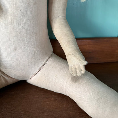 Vintage Käthe Kruse Cloth Doll 50cm Blonde Braids German Doll