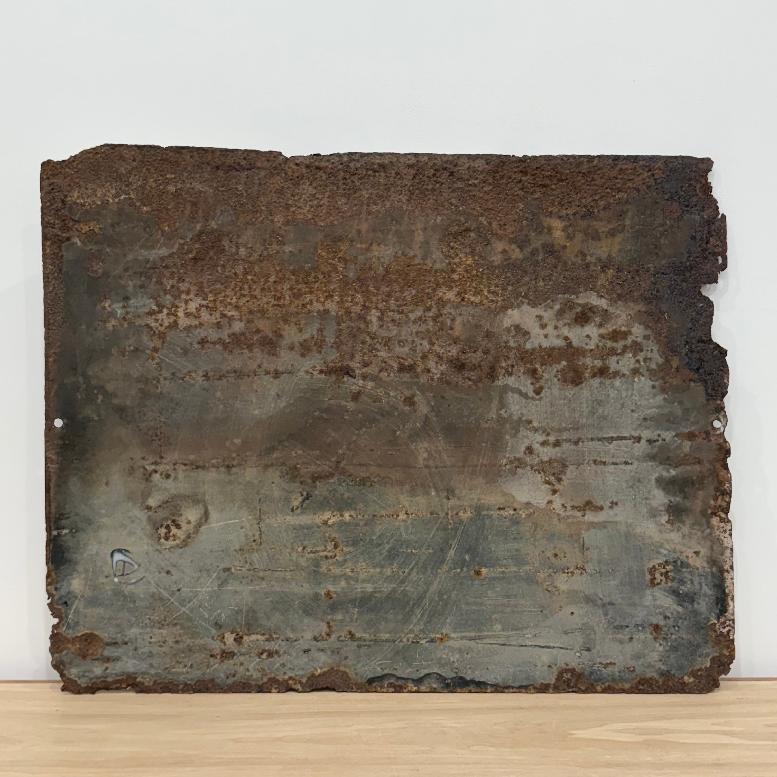 Gargoyle Mobiloil Enamel Advertising Sign Vacuum Oil Company c1920