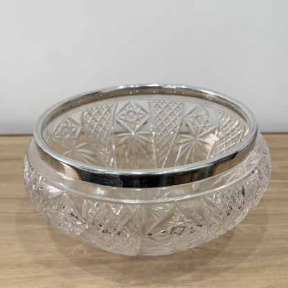 Silver rimmed bowl