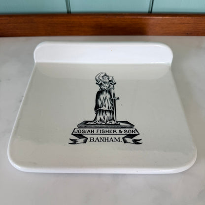 Antique Josiah Fisher &amp;amp; Son Banham Ironstone Scale Plate – Lady Justice
