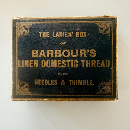 Vintage Barbour’s Ladies’ Box Linen Thread Sewing Set Haberdashery 1950s