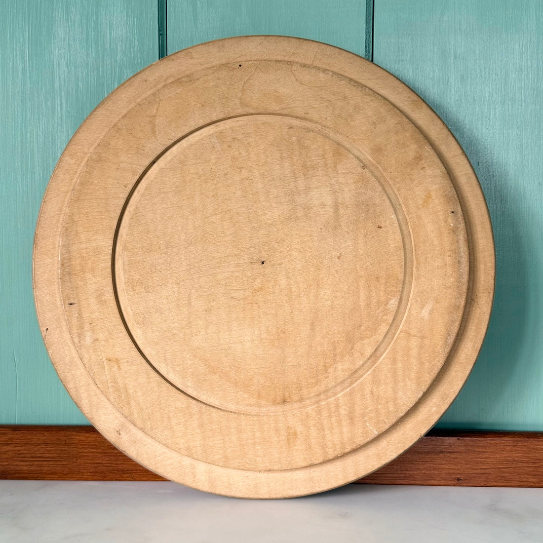Vintage Carved Wooden Bread Board / Serving Board Rustic Kitchenalia