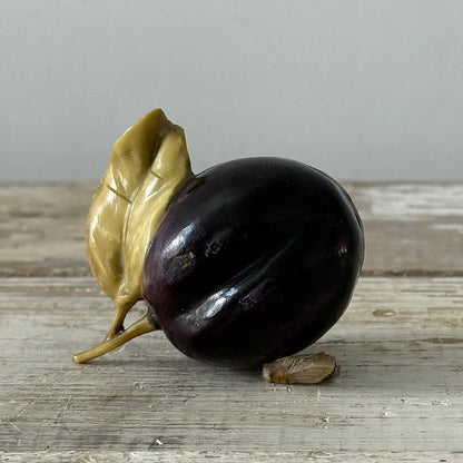 Antique Celluloid Plum Tape Measure with Fly Pull