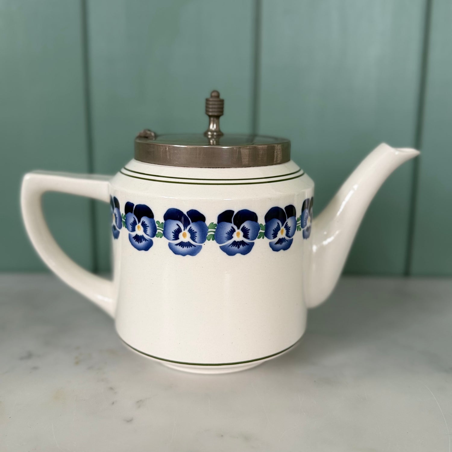 Art Deco WMF Wächtersbach Pansy Teapot Dec. 2194