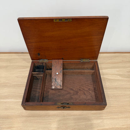 Victorian Mahogany Artist’s Drawing Box with Original Patina