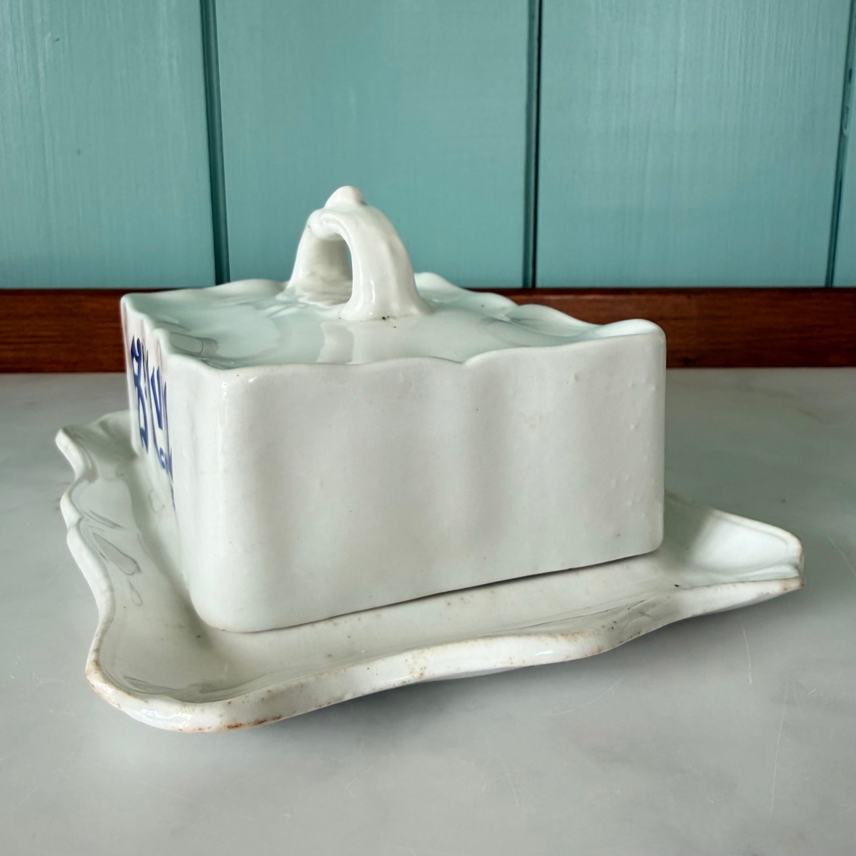 Antique St Ivel Cheese Dish by Wilkinson Ltd Staffordshire c.1910