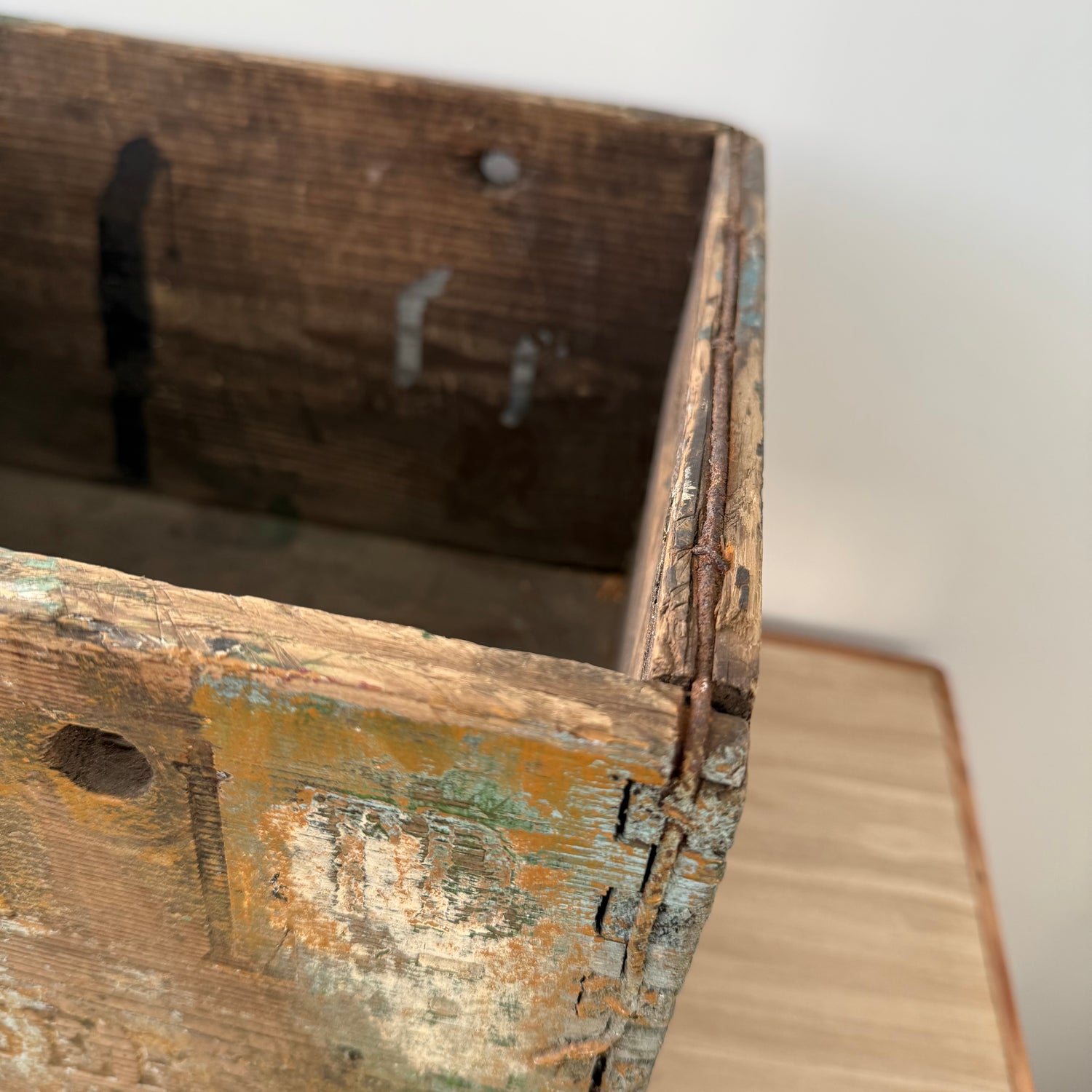 George Monk Ltd Wooden Trade Crate Tripe Dressing Blackburn c1920