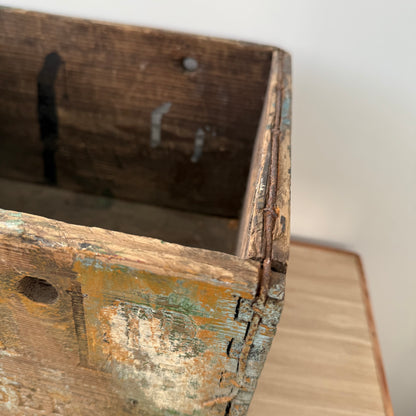 George Monk Ltd Wooden Trade Crate Tripe Dressing Blackburn c1920