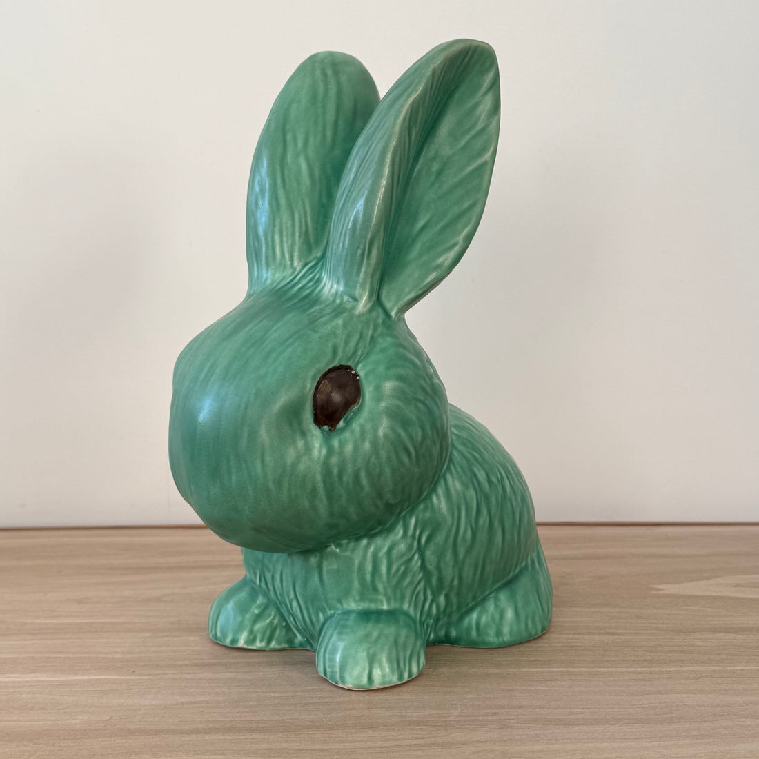 Large Sylvac Green Rabbit Model 1028 Vintage Pottery Figure 25cm