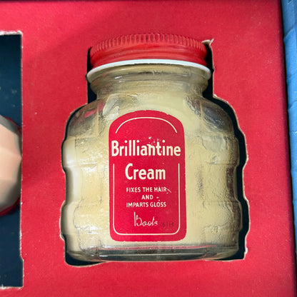 Vintage Boots Brilliantine Cream Gift Set Boxed 1950s Hair Grooming