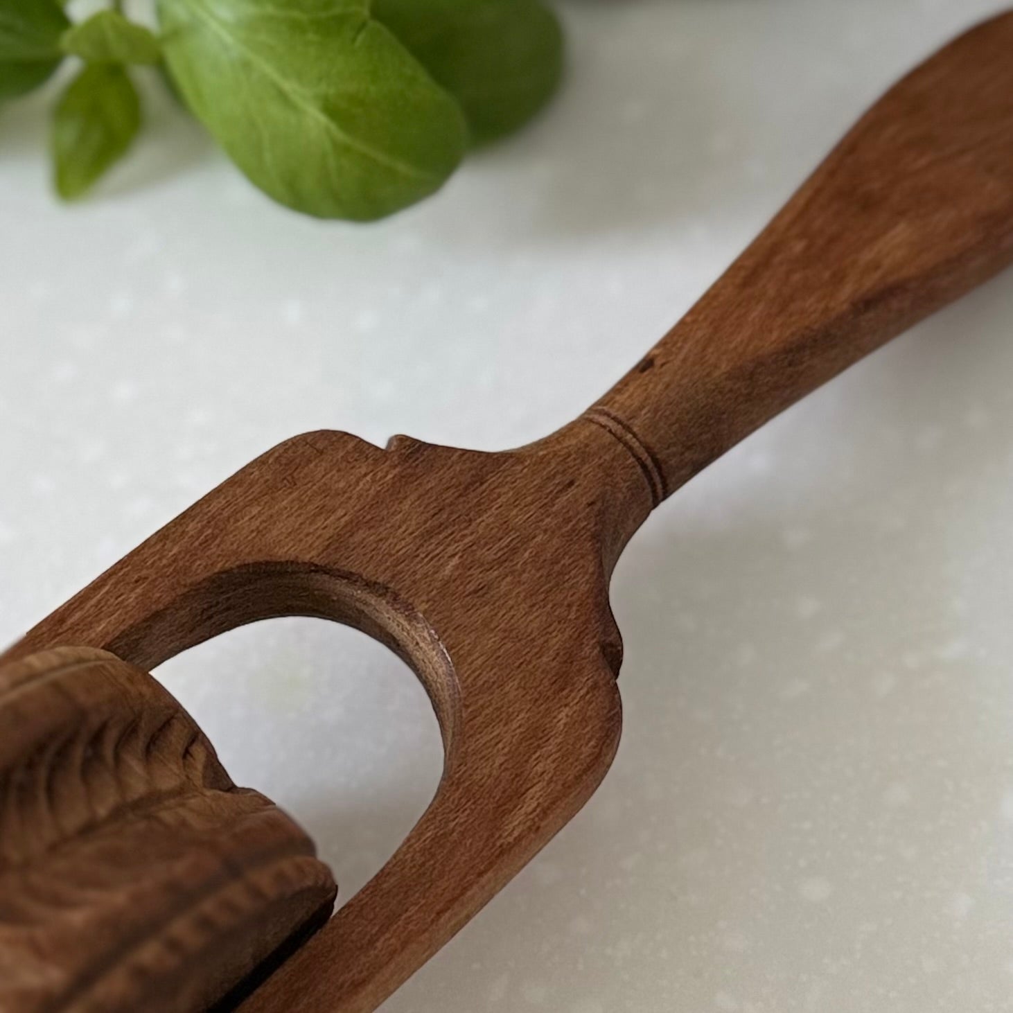 Antique Treen Wooden Butter Roller Deep Carved Leaf Print Dairy Kitchenalia