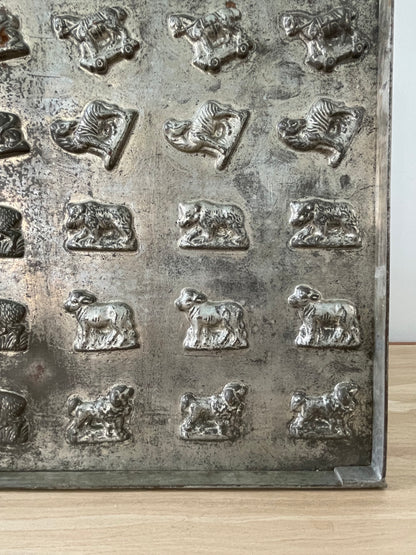Antique Anton Reiche Chocolate Mould Tray with Animals – c.1920s