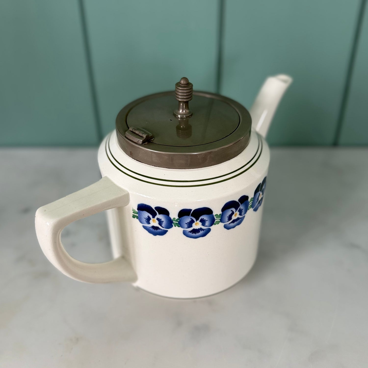 Art Deco WMF Wächtersbach Pansy Teapot Dec. 2194