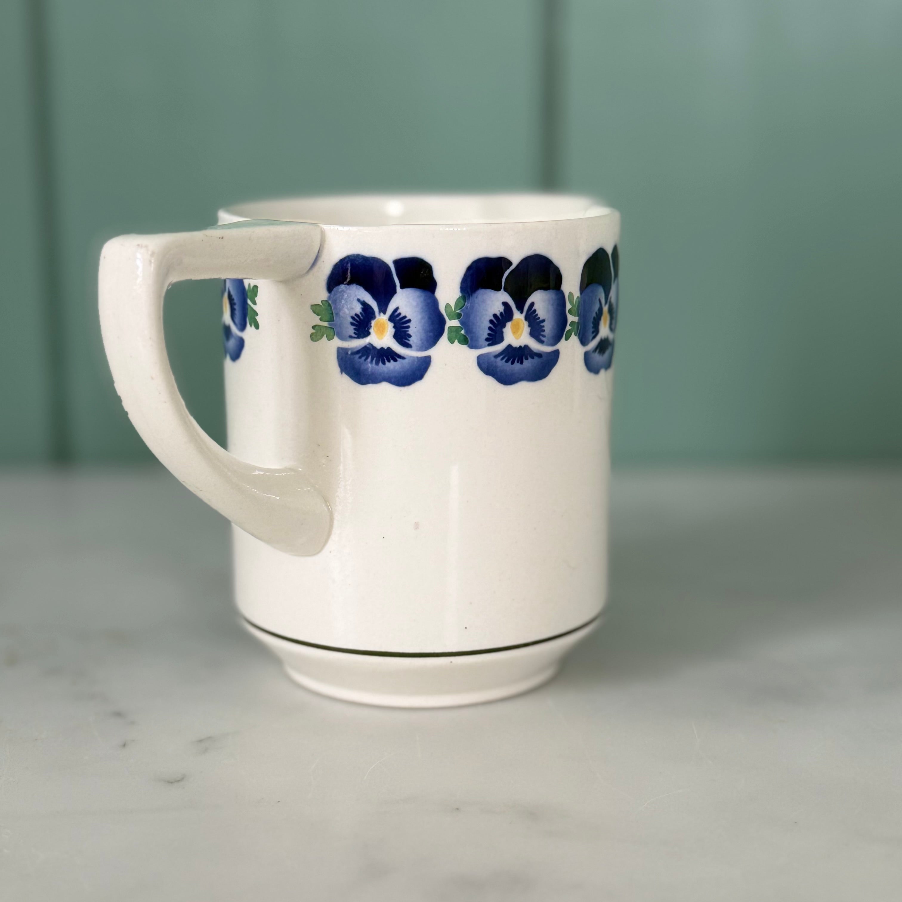 Art Deco Wächtersbach Blue Pansy Milk Jug Dec. 2194