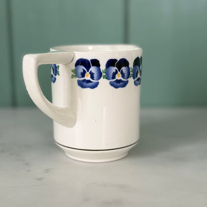 Art Deco Wächtersbach Blue Pansy Milk Jug Dec. 2194