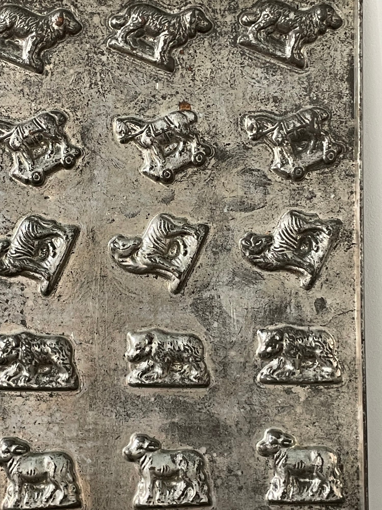 Antique Anton Reiche Chocolate Mould Tray with Animals – c.1920s