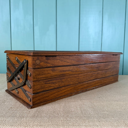 Antique Clark’s Anchor Soft Embroidery Thread Display Cabinet