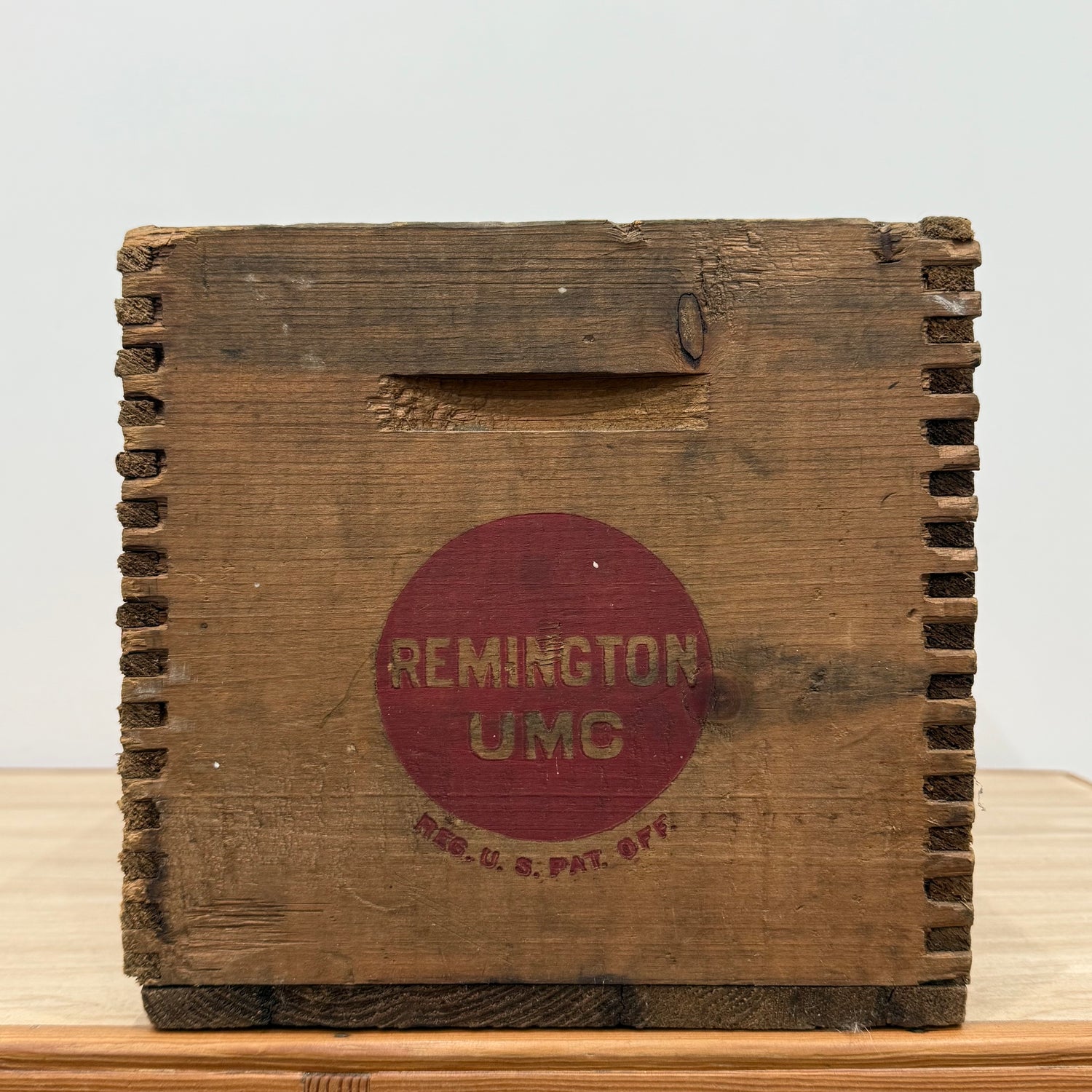 Early 20th Century Remington UMC Wooden Ammunition Transit Crate