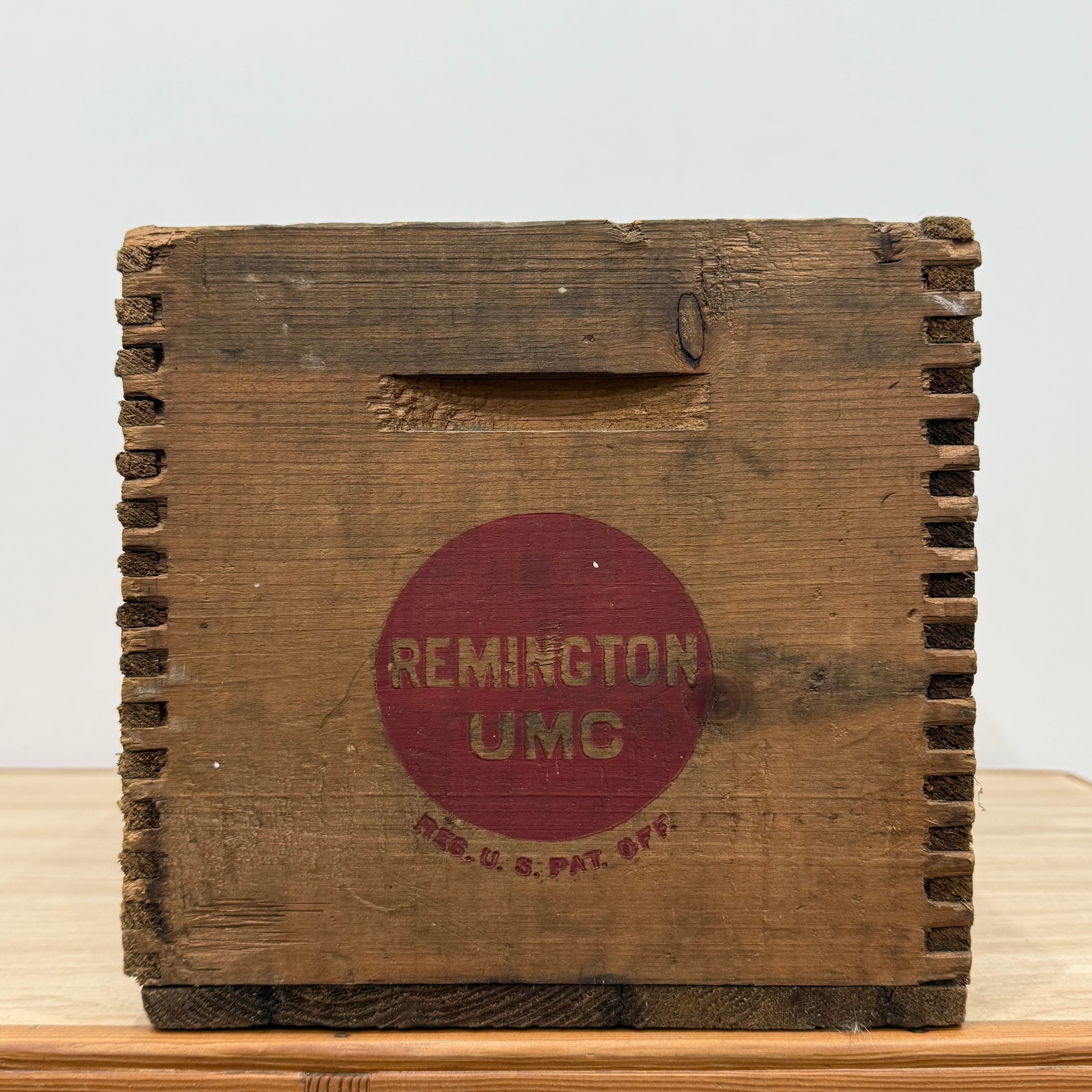 Early 20th Century Remington UMC Wooden Ammunition Transit Crate