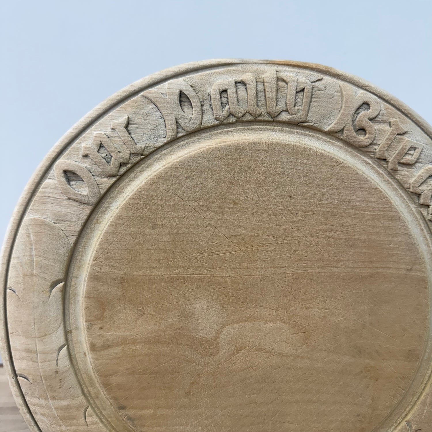 Carved Wooden “Our Daily Bread” Breadboard
