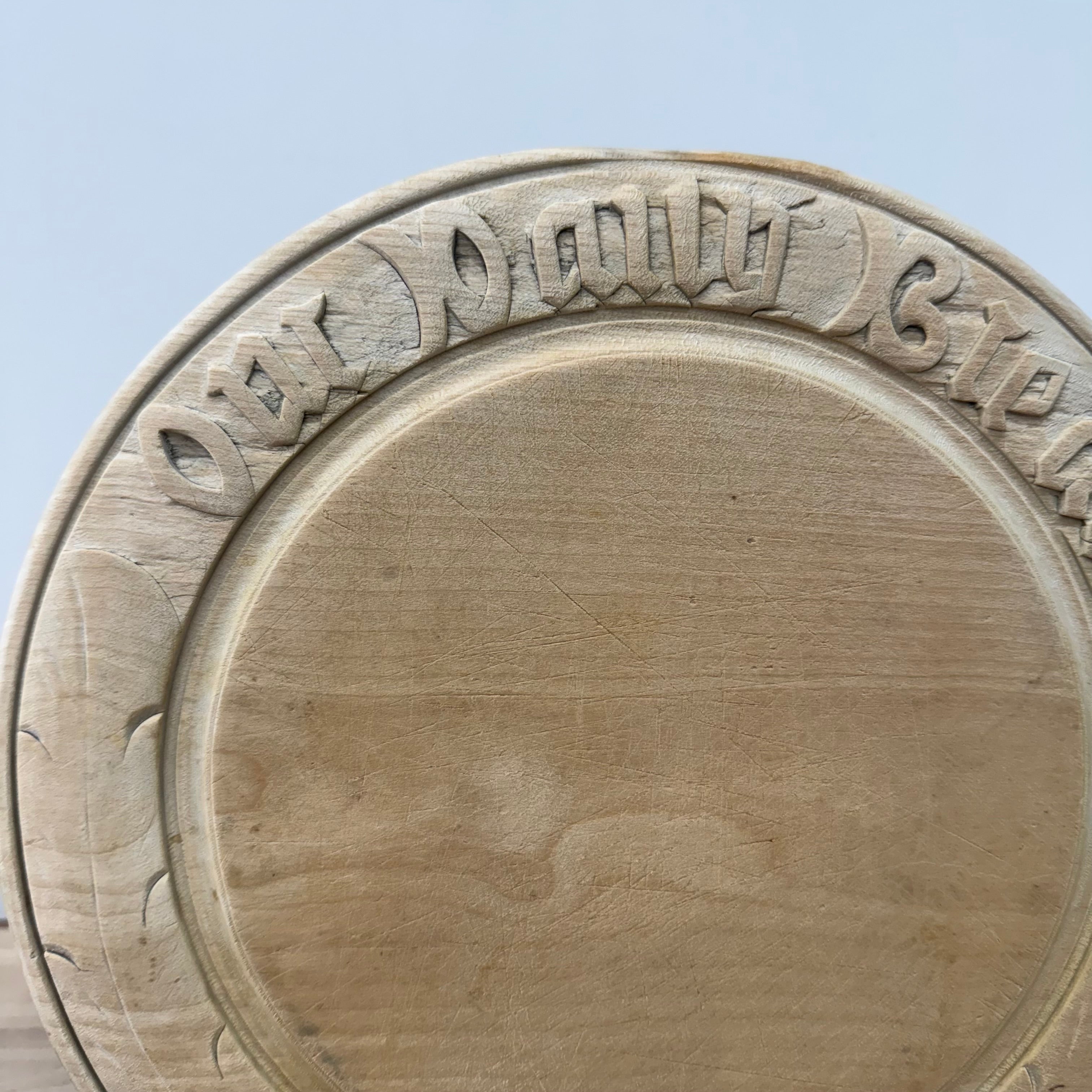 Carved Wooden “Our Daily Bread” Breadboard