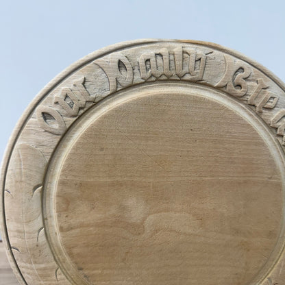 Carved Wooden “Our Daily Bread” Breadboard
