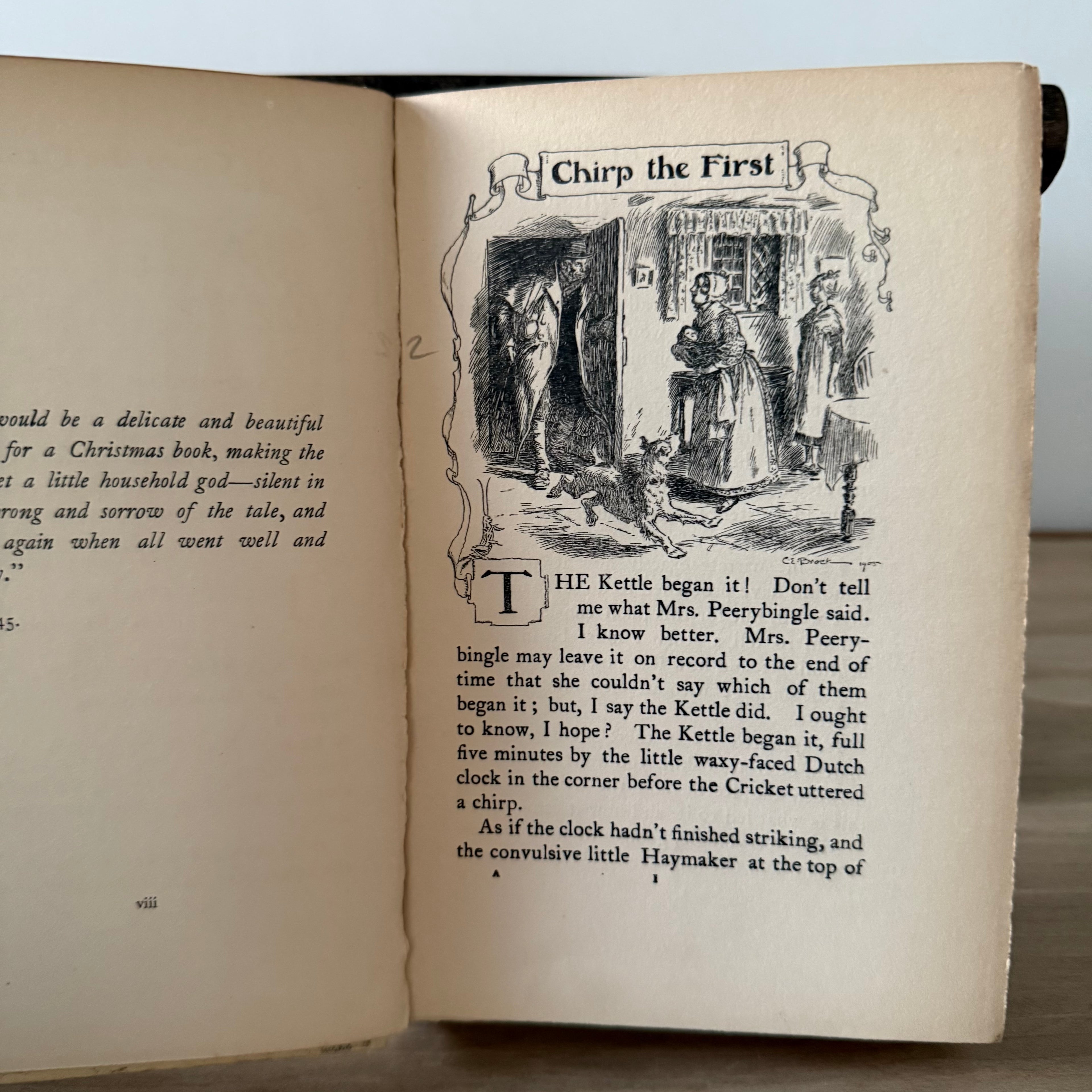 The Cricket on the Hearth Charles Dickens 1905 Dent Brock Illustrated Antique Book
