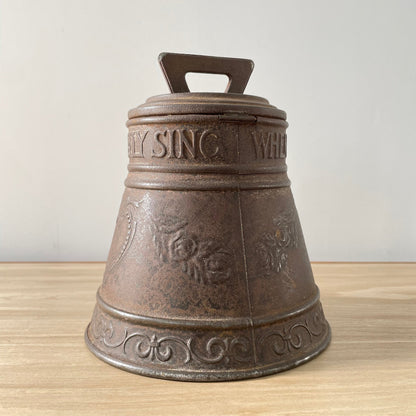 Antique Huntley &amp; Palmers Biscuit Tin – Bell-Shaped Advertising Container, Early 20th Century