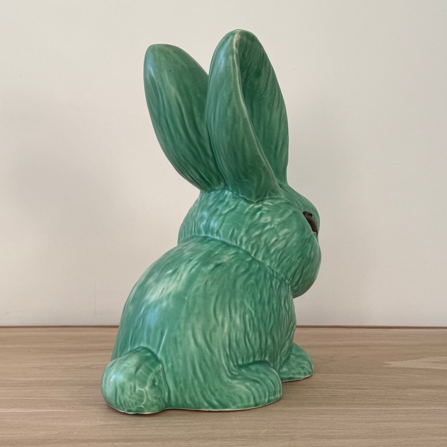 Large Sylvac Green Rabbit Model 1028 Vintage Pottery Figure 25cm