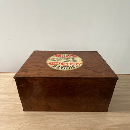 Rare Pre-War SILCARN Machine Twist British Haberdashery Shop Cabinet c.1930