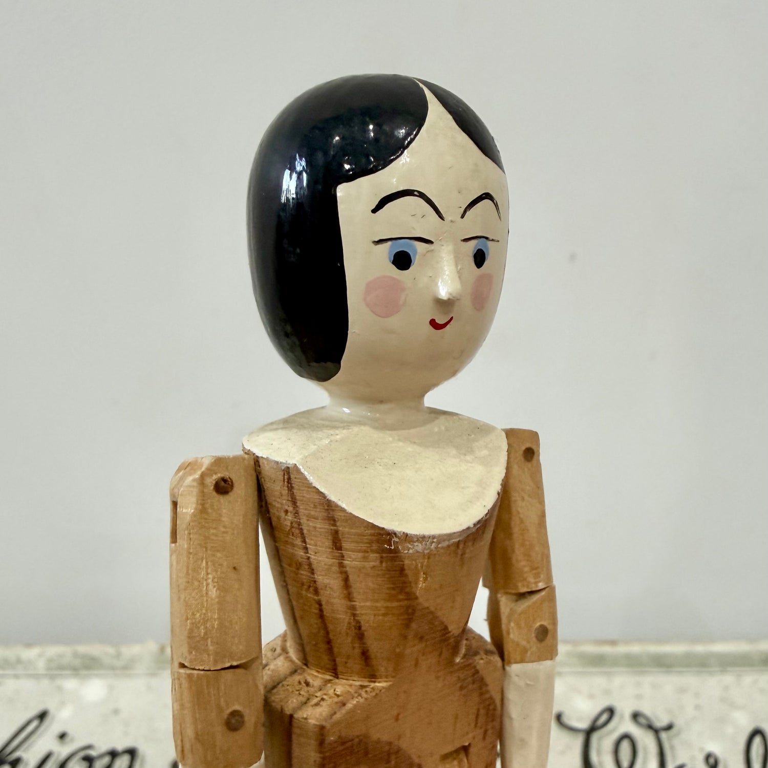 Eric Horne Wooden Doll Peg Doll 1994 13cm