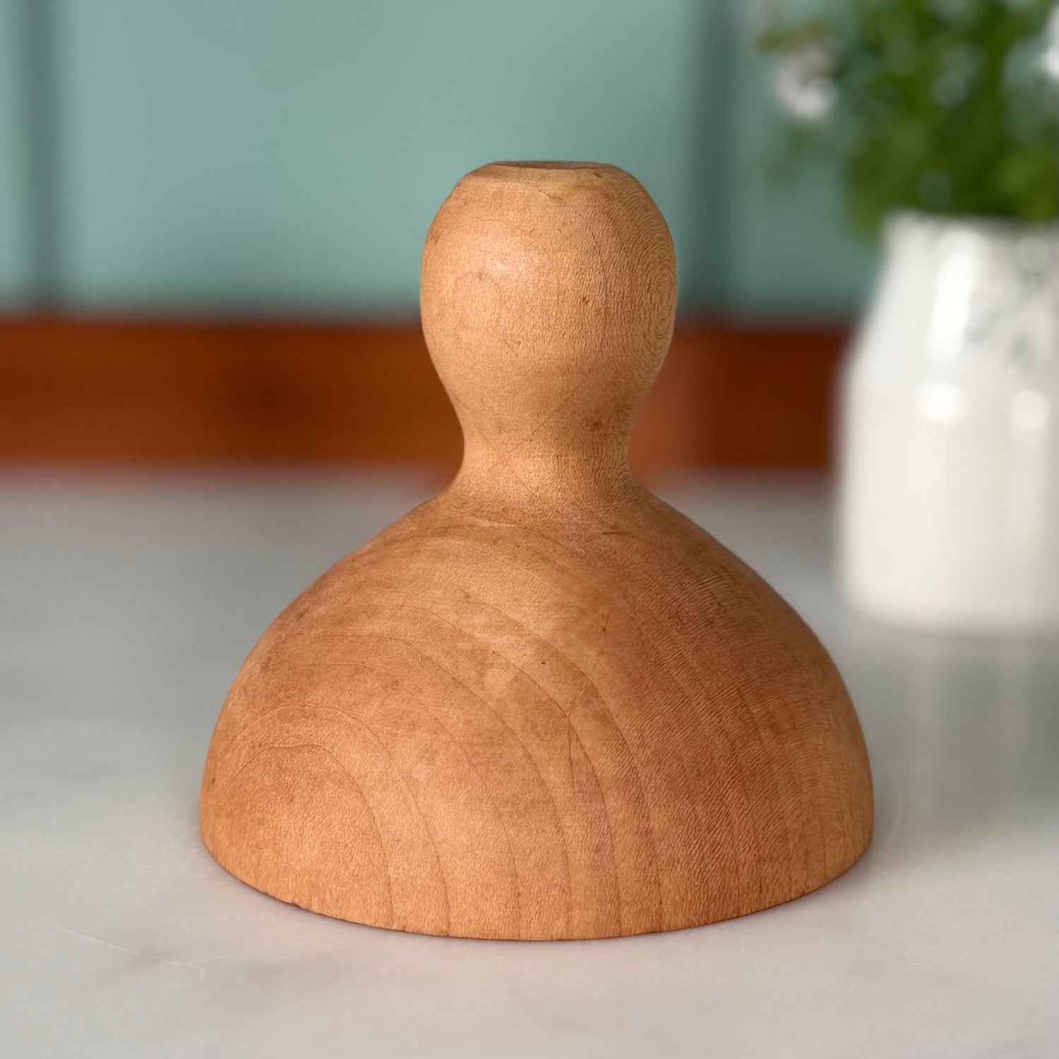 Antique Carved Wooden Rose Butter Stamp