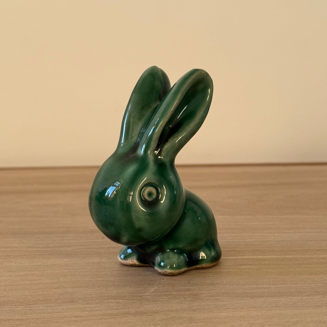Vintage Denby Bourne Green Rabbit Stoneware Figurine England 8cm