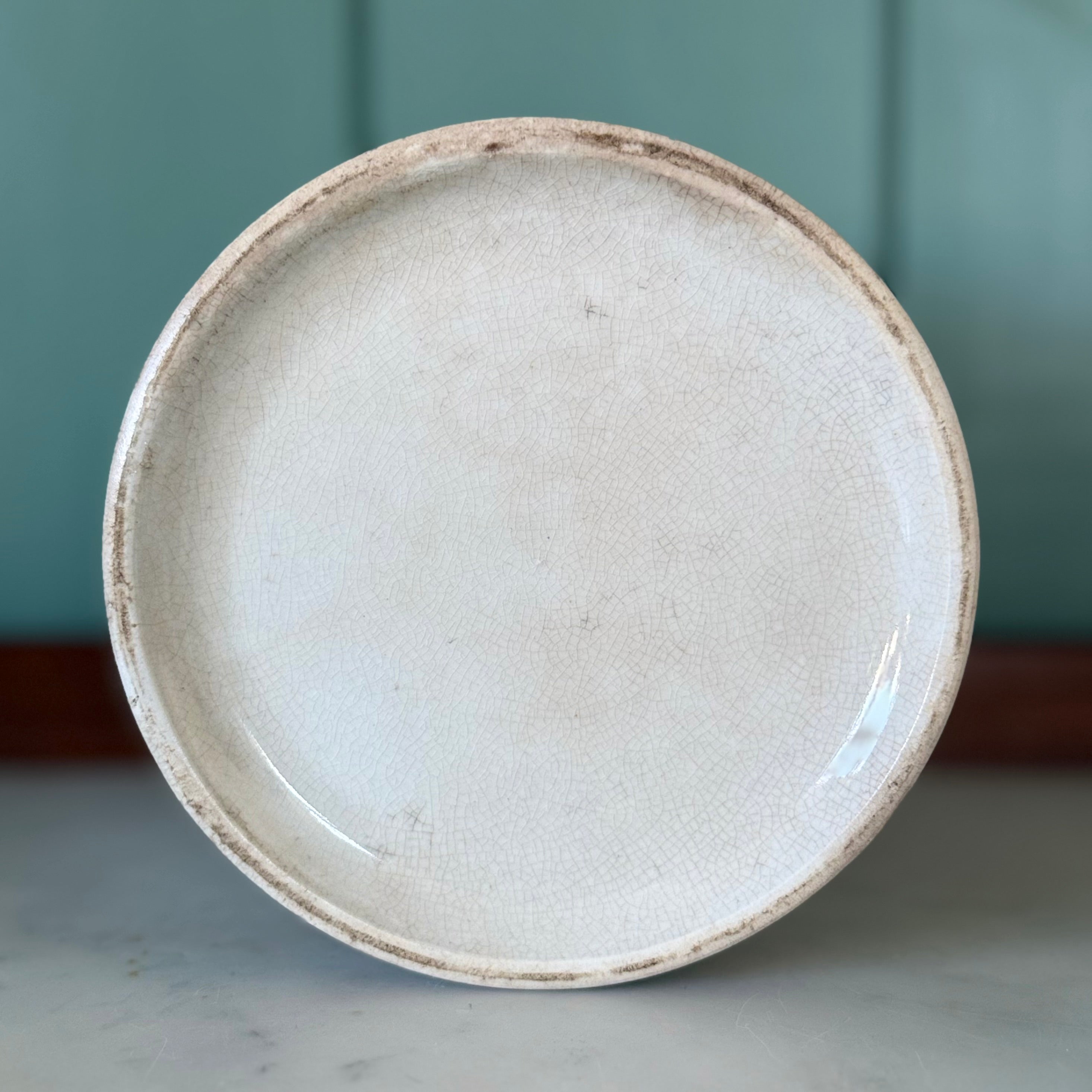 Late Victorian White Ironstone Tapioca Storage Jar
