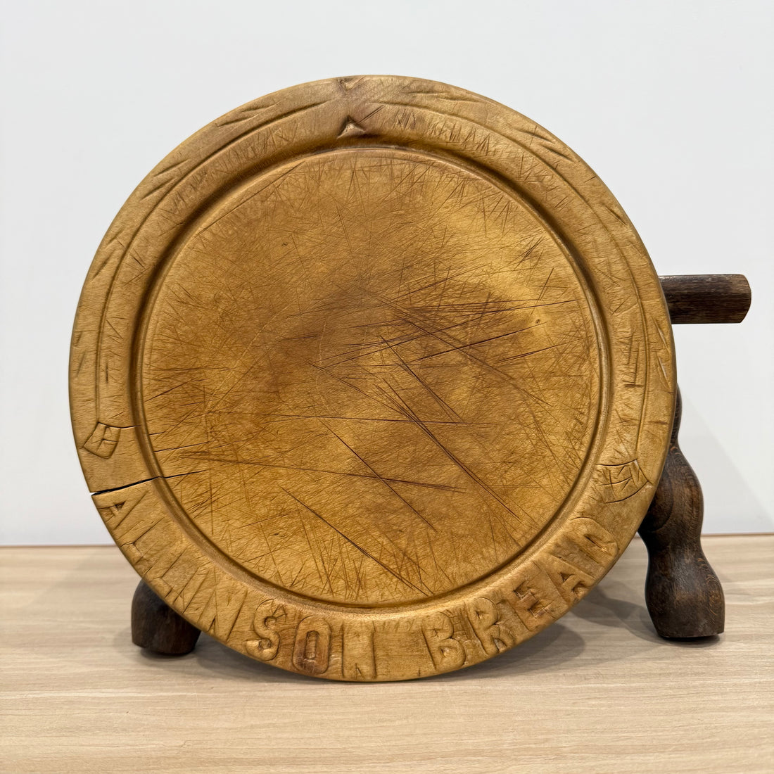 Edwardian English Carved Bread Board ‘Allinson Bread’