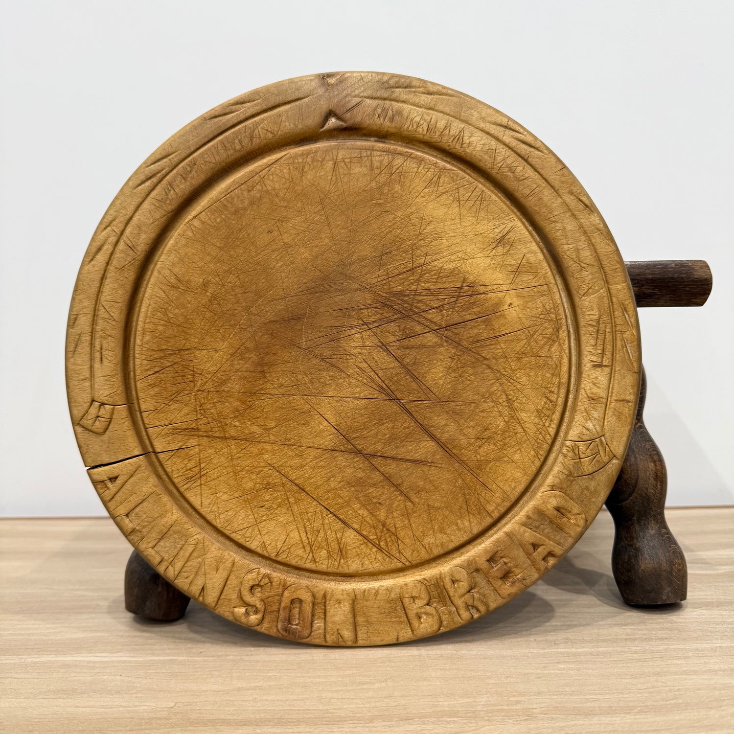 Edwardian English Carved Bread Board ‘Allinson Bread’