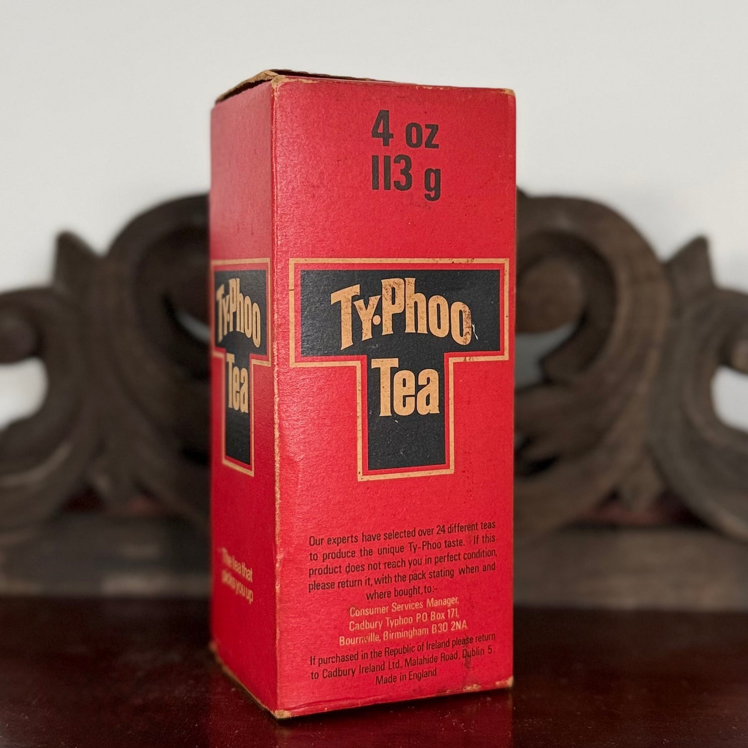 Vintage Typhoo Tea 4 oz Unopened Packet Advertising Packaging