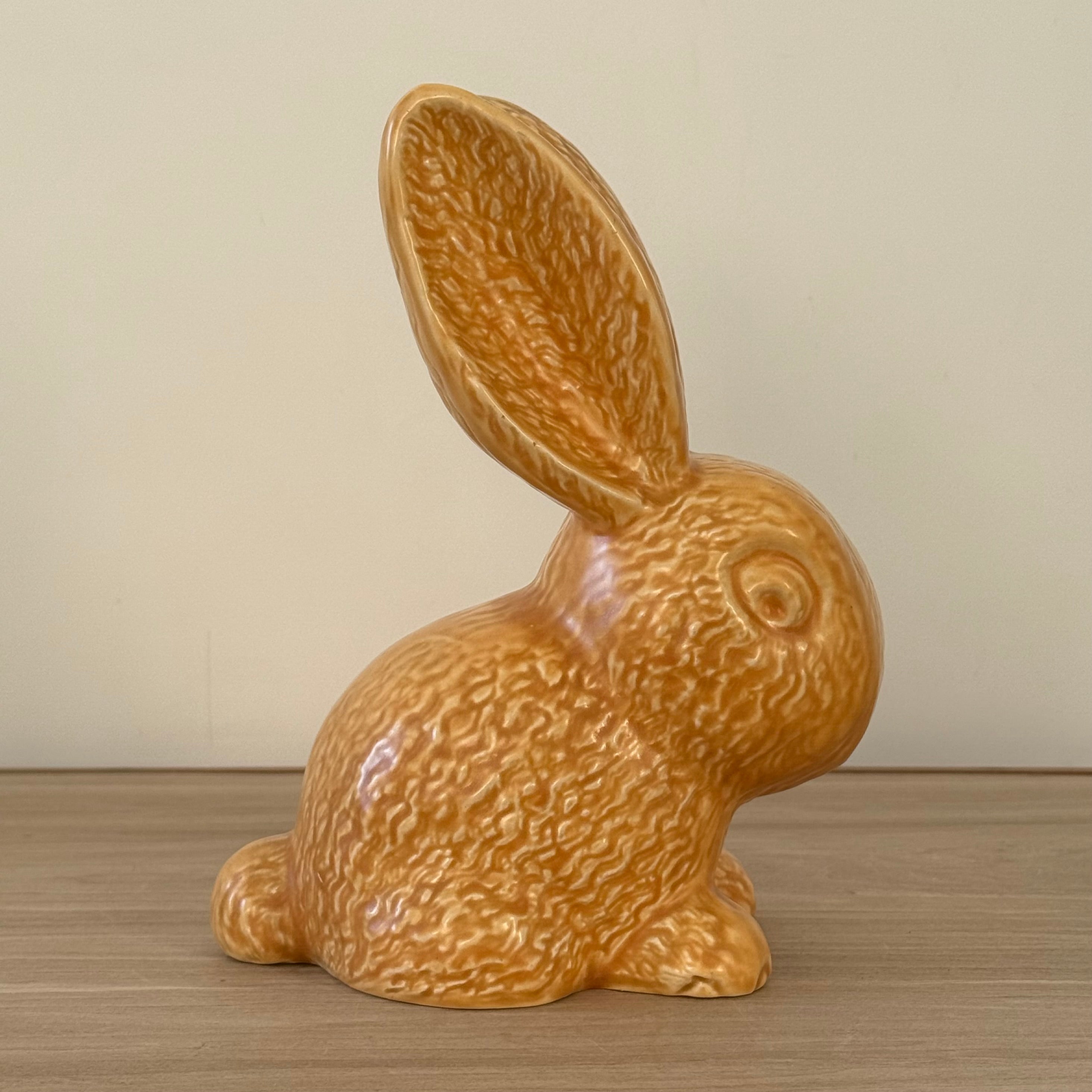 Sylvac Brown Rabbit No. 2 Impressed England Mark Pottery Figure