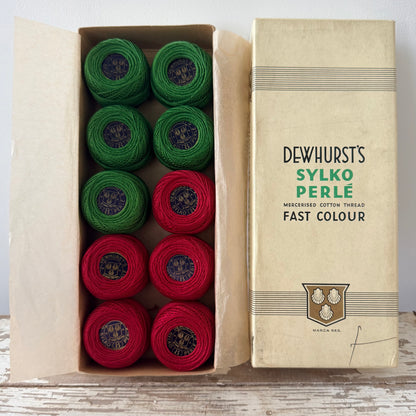 Vintage Dewhurst’s Sylko Perlé No. 8 Cotton – 10 Balls