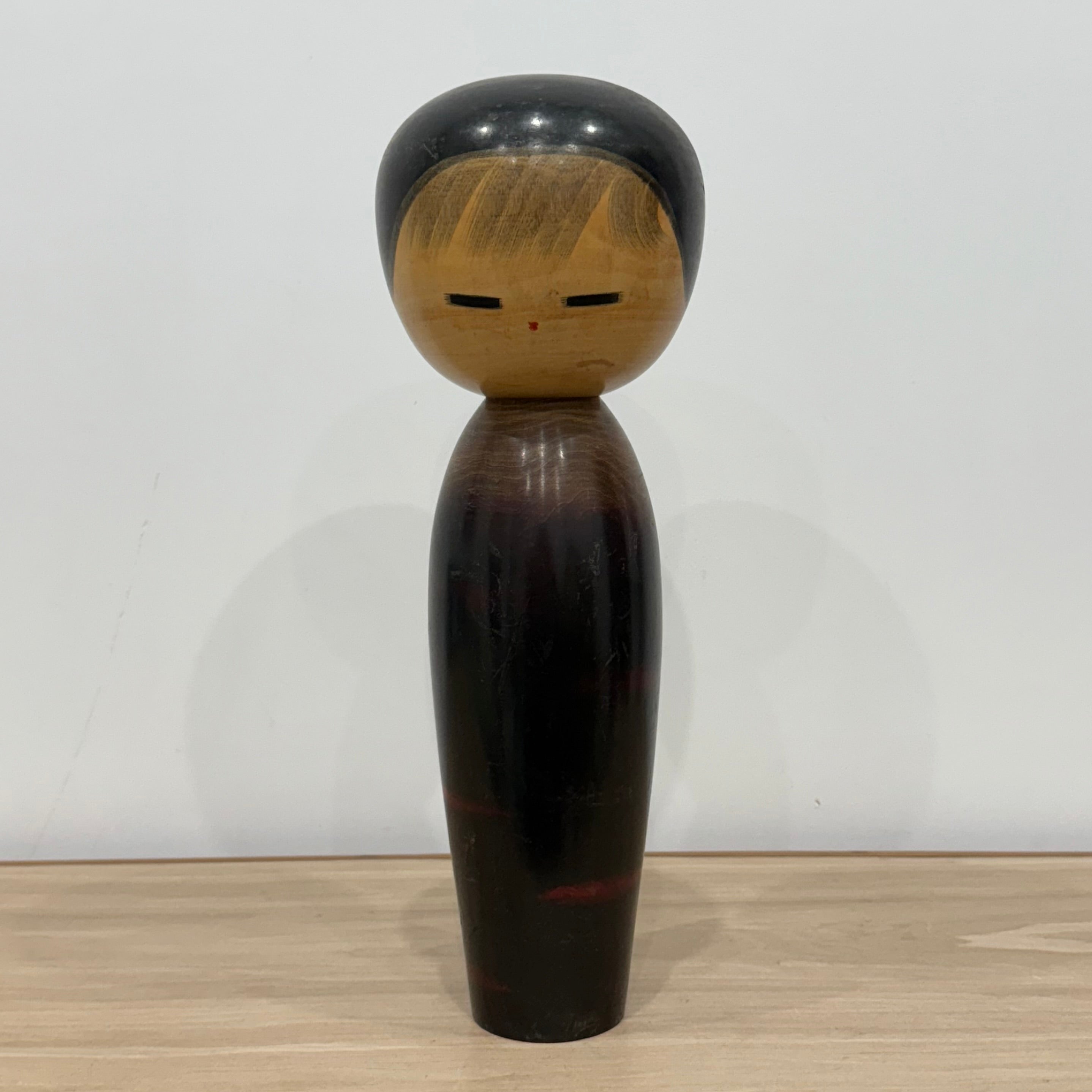 Large Pair of Japanese Sōsaku Kokeshi Dolls by Watanabe Masao