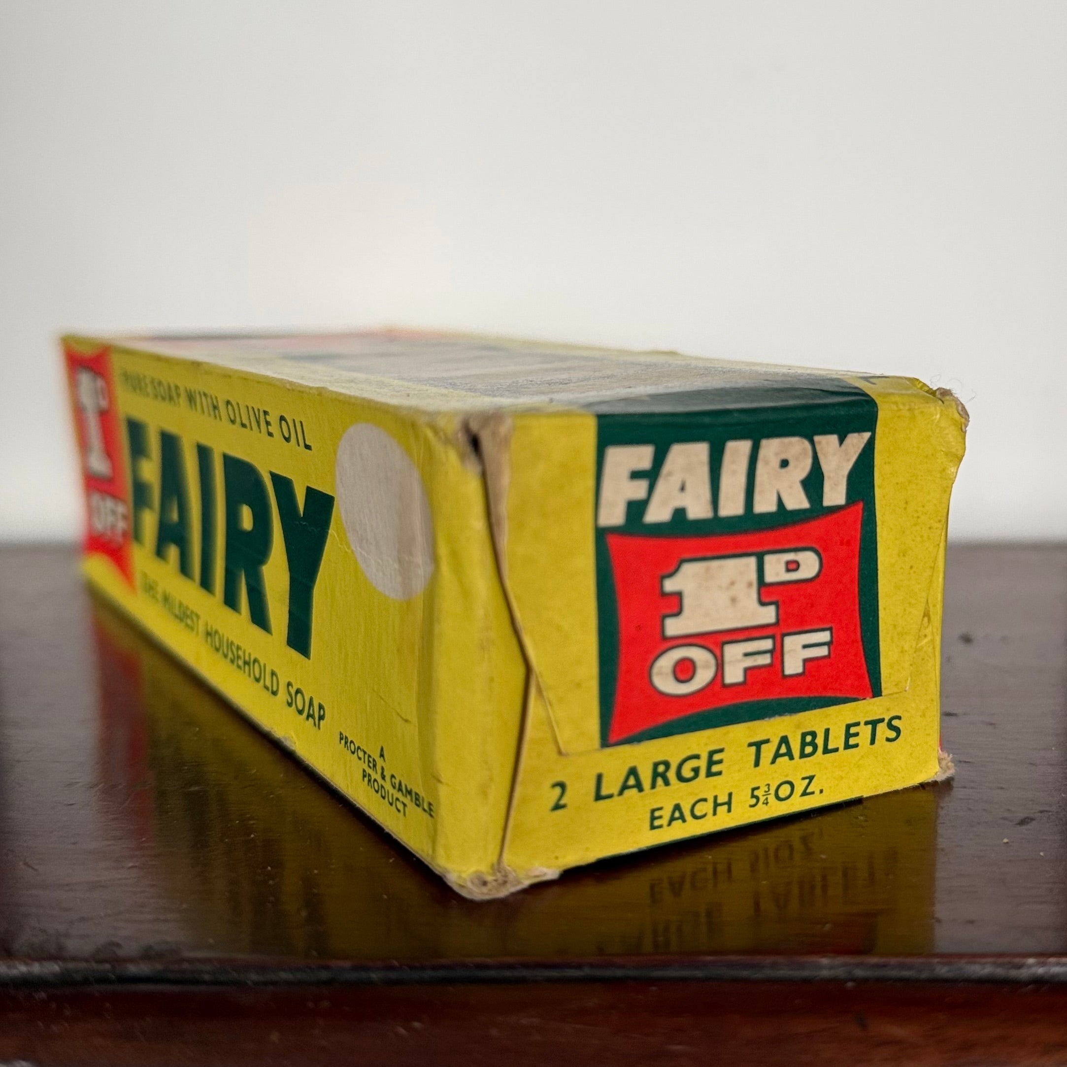 Vintage Fairy Household Soap Unopened 1p Off Advertising Packet