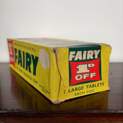 Vintage Fairy Household Soap Unopened 1p Off Advertising Packet