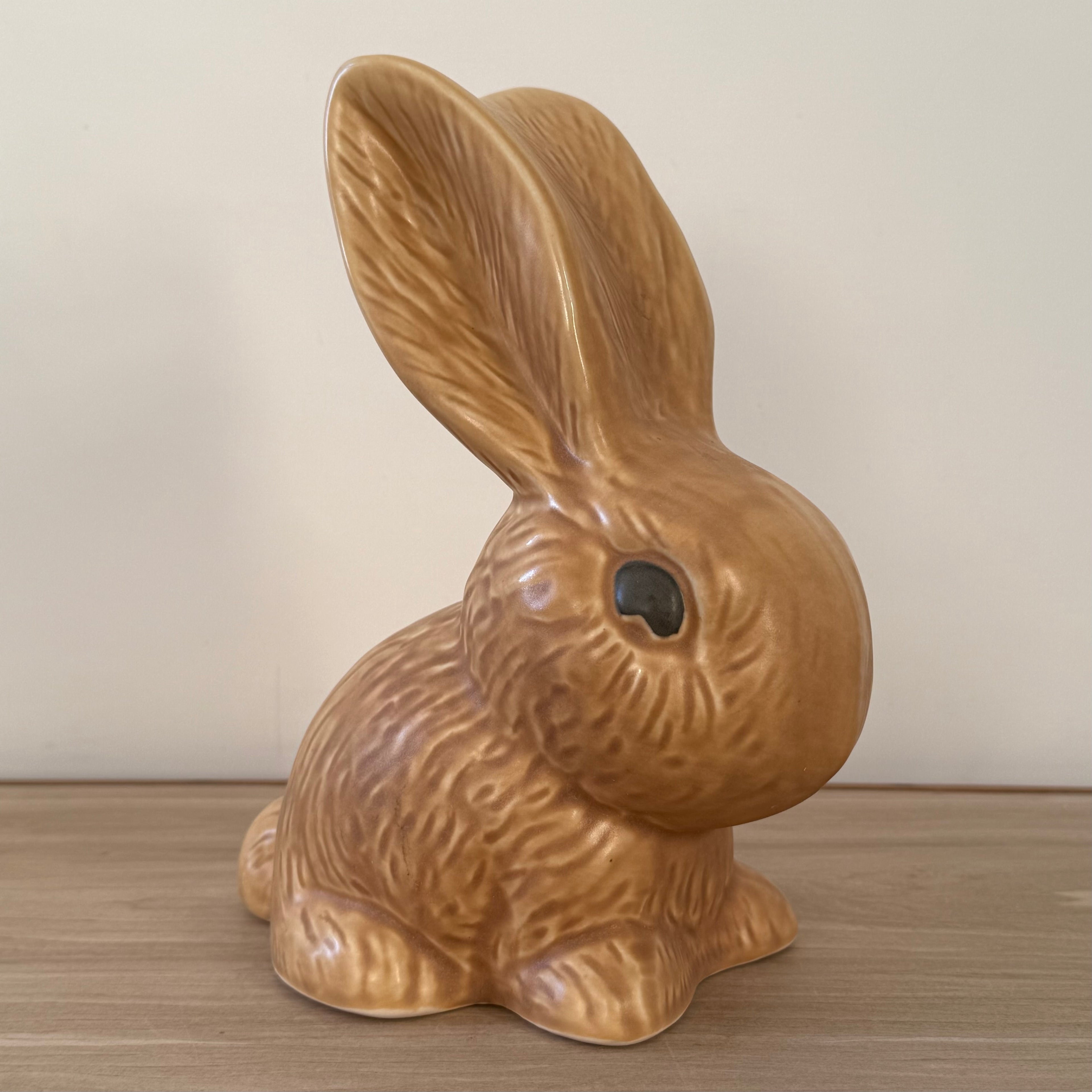 Large Sylvac Brown Rabbit Model 1028 Vintage Pottery Figure