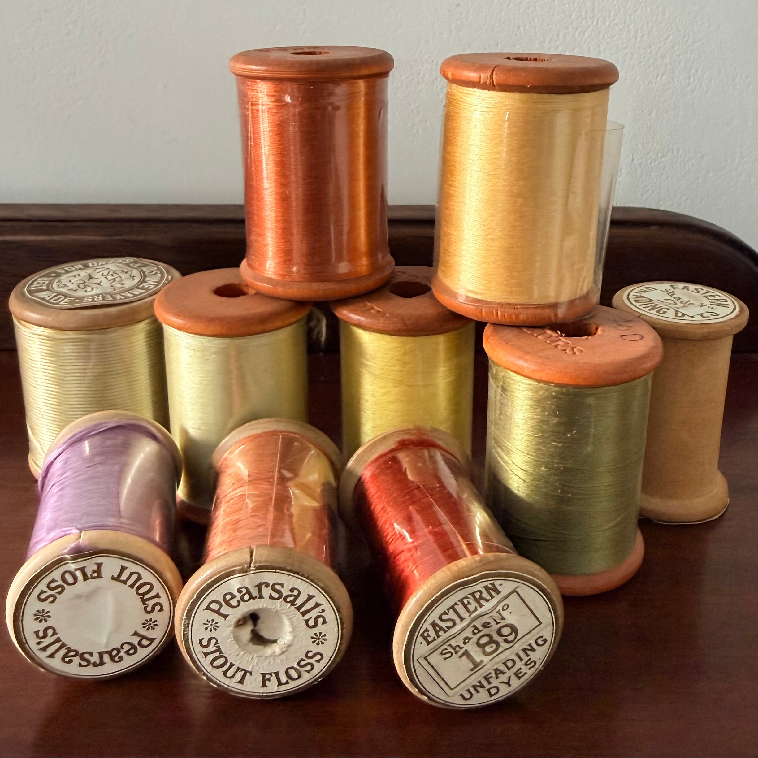 Vintage Pearsall’s Stout Floss &amp; Artserica Floss Silk Spools Fly Tying Costumes