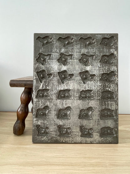 Antique Anton Reiche Chocolate Mould Tray with Animals – c.1920s