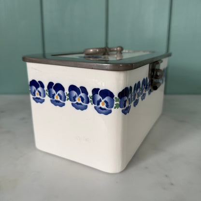 Art Deco WMF Wächtersbach Pansy Biscuit Box Dec. 2194