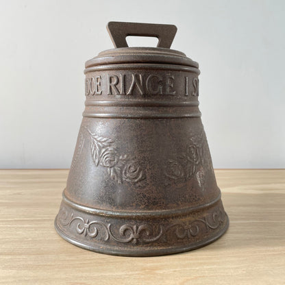Antique Huntley &amp; Palmers Biscuit Tin – Bell-Shaped Advertising Container, Early 20th Century