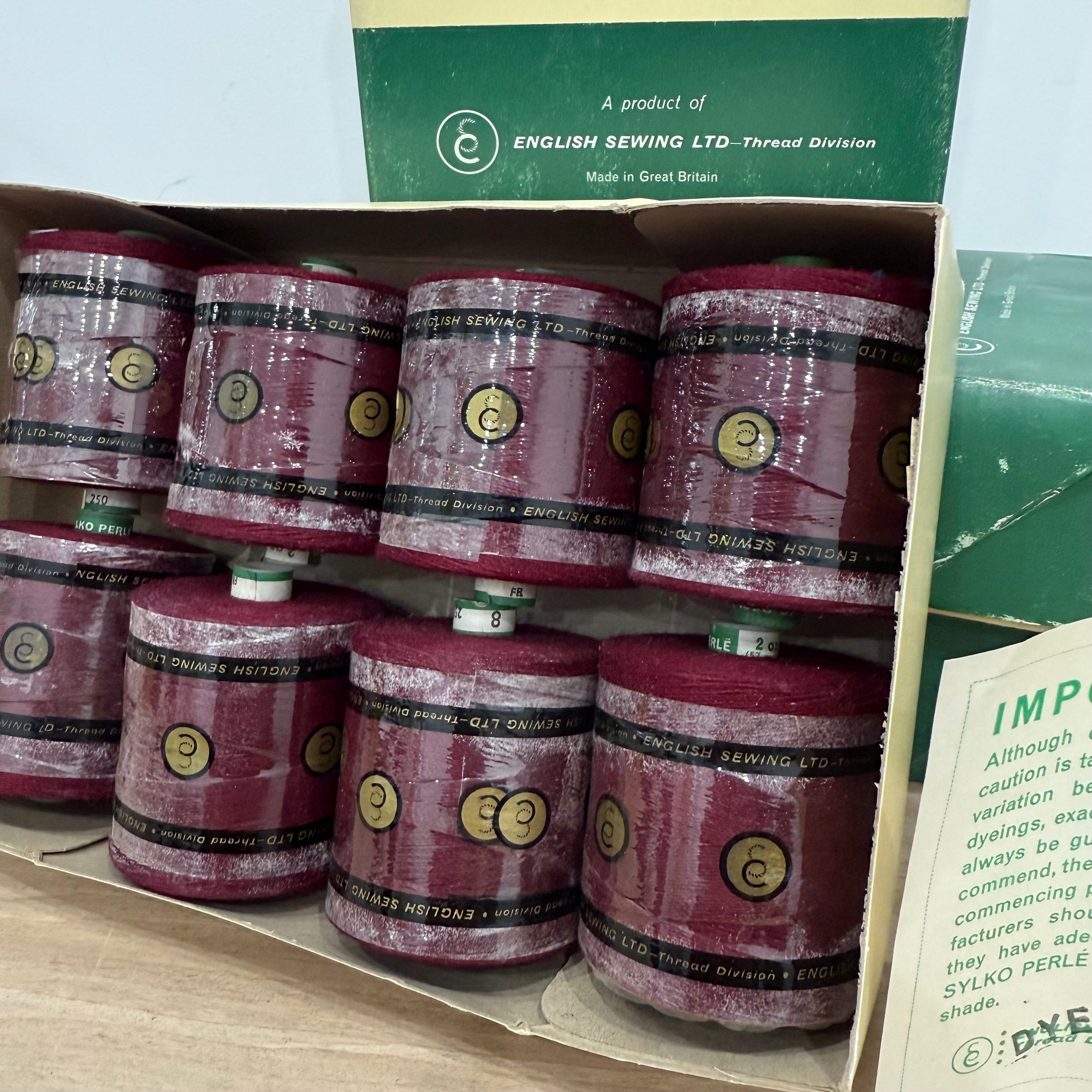 Dewhurst’s Sylko Perlé Thread – Three Boxed Sets, 24 Reels