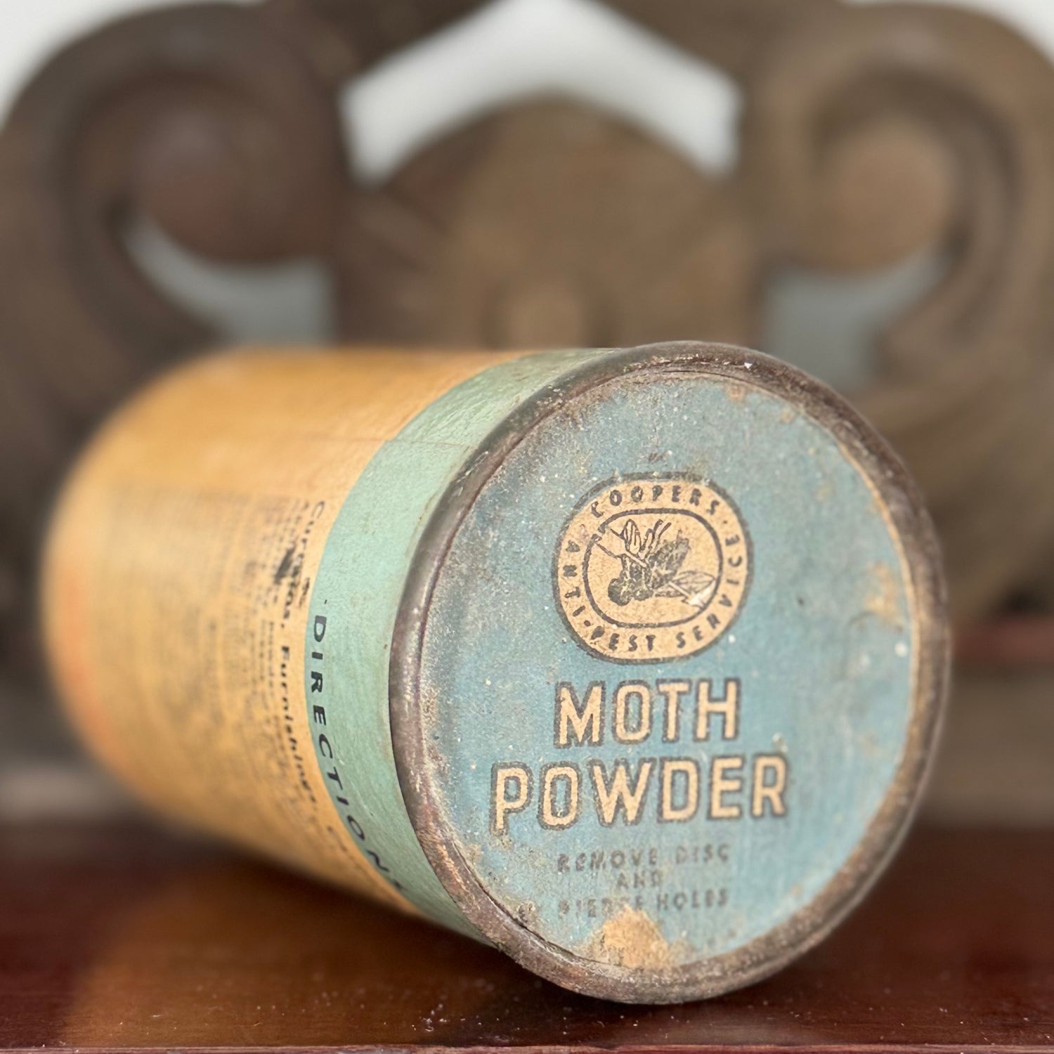 Vintage Cooper’s Moth Powder DDT Tin Empty Advertising Collectable