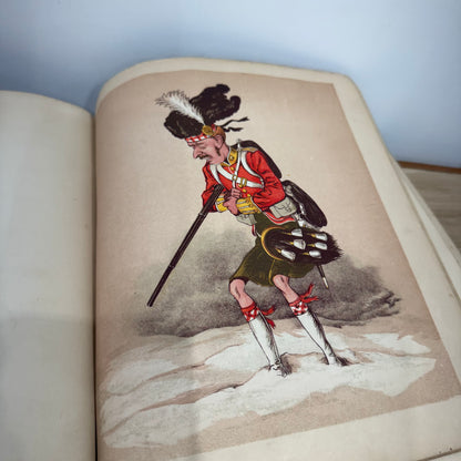 Army and Navy Drolleries Captain Seccombe Victorian Colour Plate Book